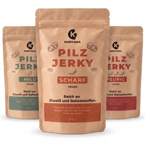 Pilz Jerky – Probier-Box (3 × 25 g)