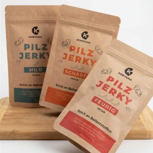 Pilz Jerky – Probier-Box (3 × 25 g)